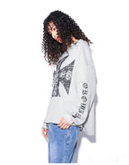 F3F Select Vintage Cross Print Waffle Long Sleeve Tee