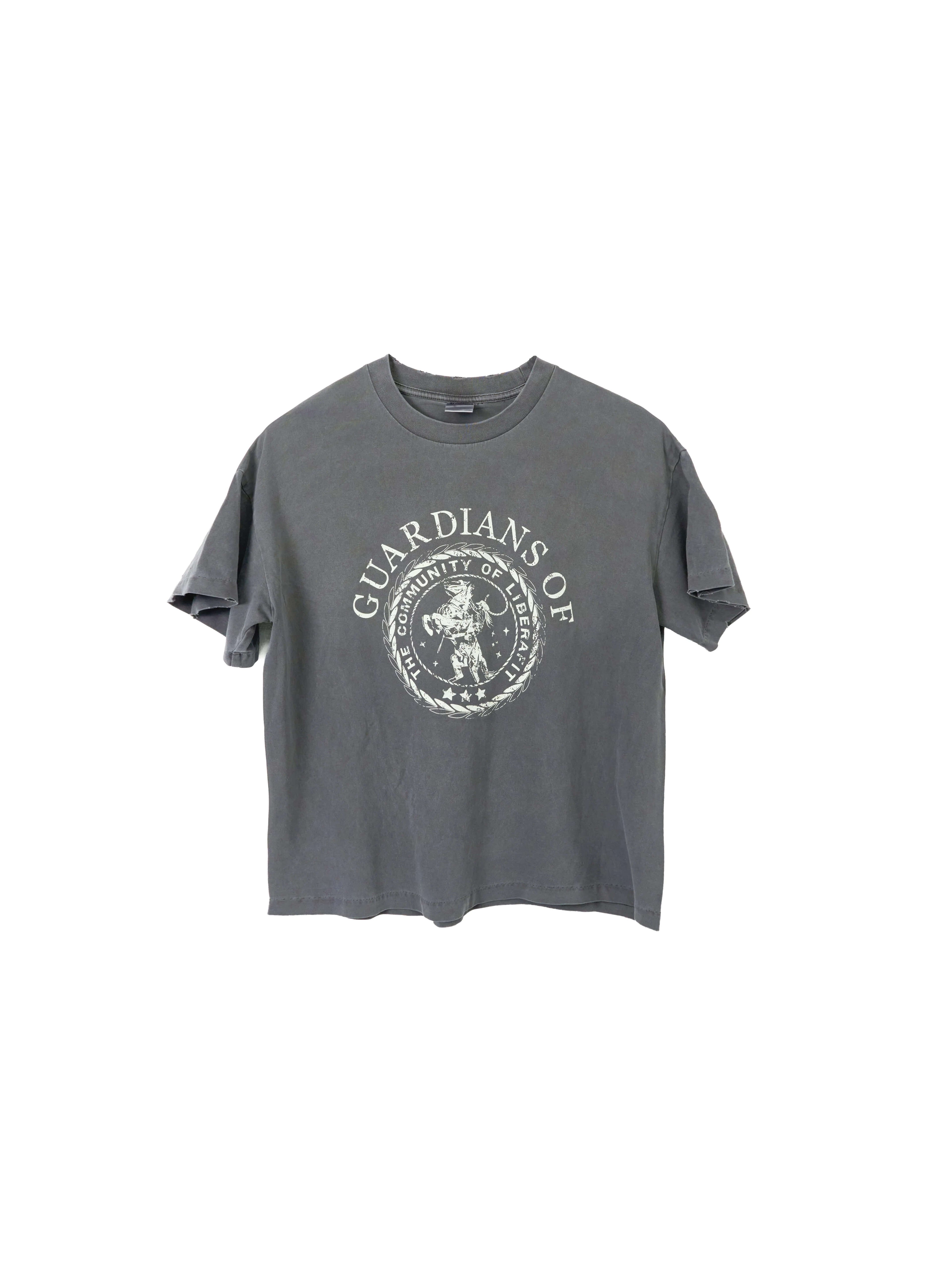 LIBERAFIT Badge Graphic Garment Dyed Vintage Tee