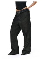 ANTIDOTE Studded Slash Pocket 3D Cut Jeans
