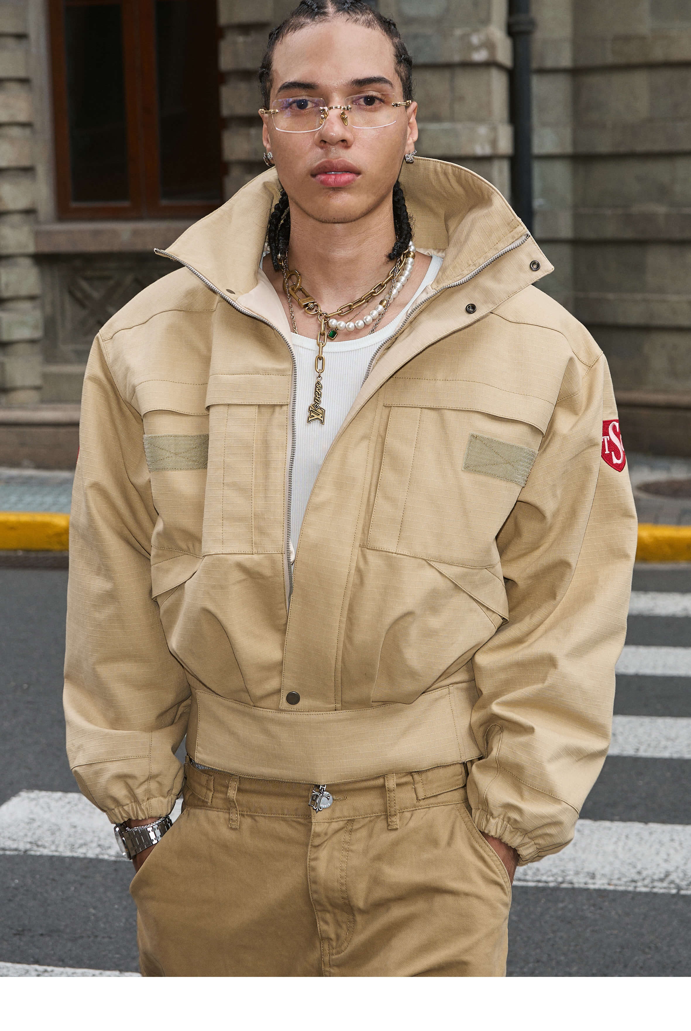 STEEPC Velcro Puffer Short Work Jacket