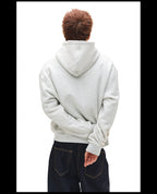 NOVACAM Vintage Print Zip Up Hoodie