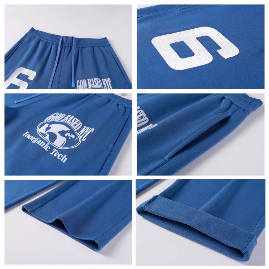 NOVACAM Flocking Print Baggy Sweatpants