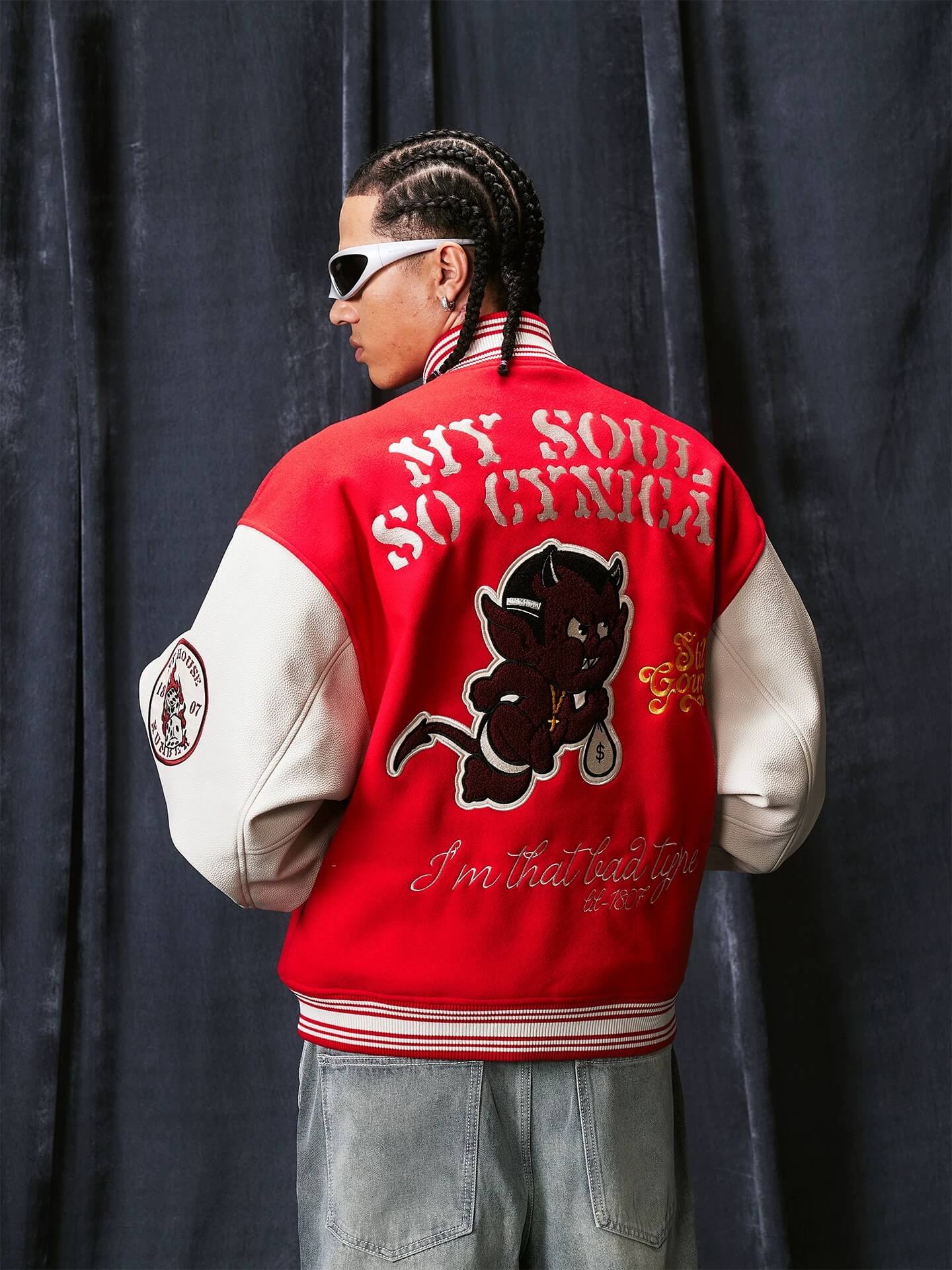 1807 Devil Angel Varsity Jacket