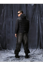 1807 Washed Fade Nylon Lightweight Down Jacket