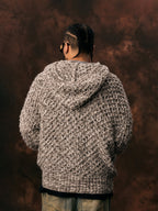 1807 Mixed Yarn Knit Hoodie