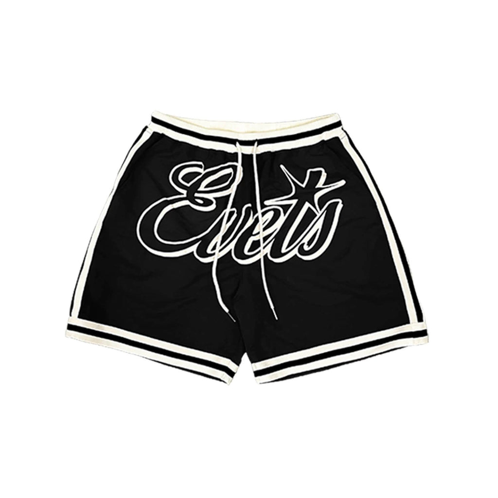 EVETS Color Block Logo Basketball Shorts