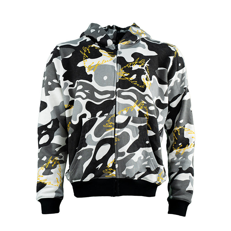 TGFCLUB 223 Embroidered Removable Zip Panel Hoodie