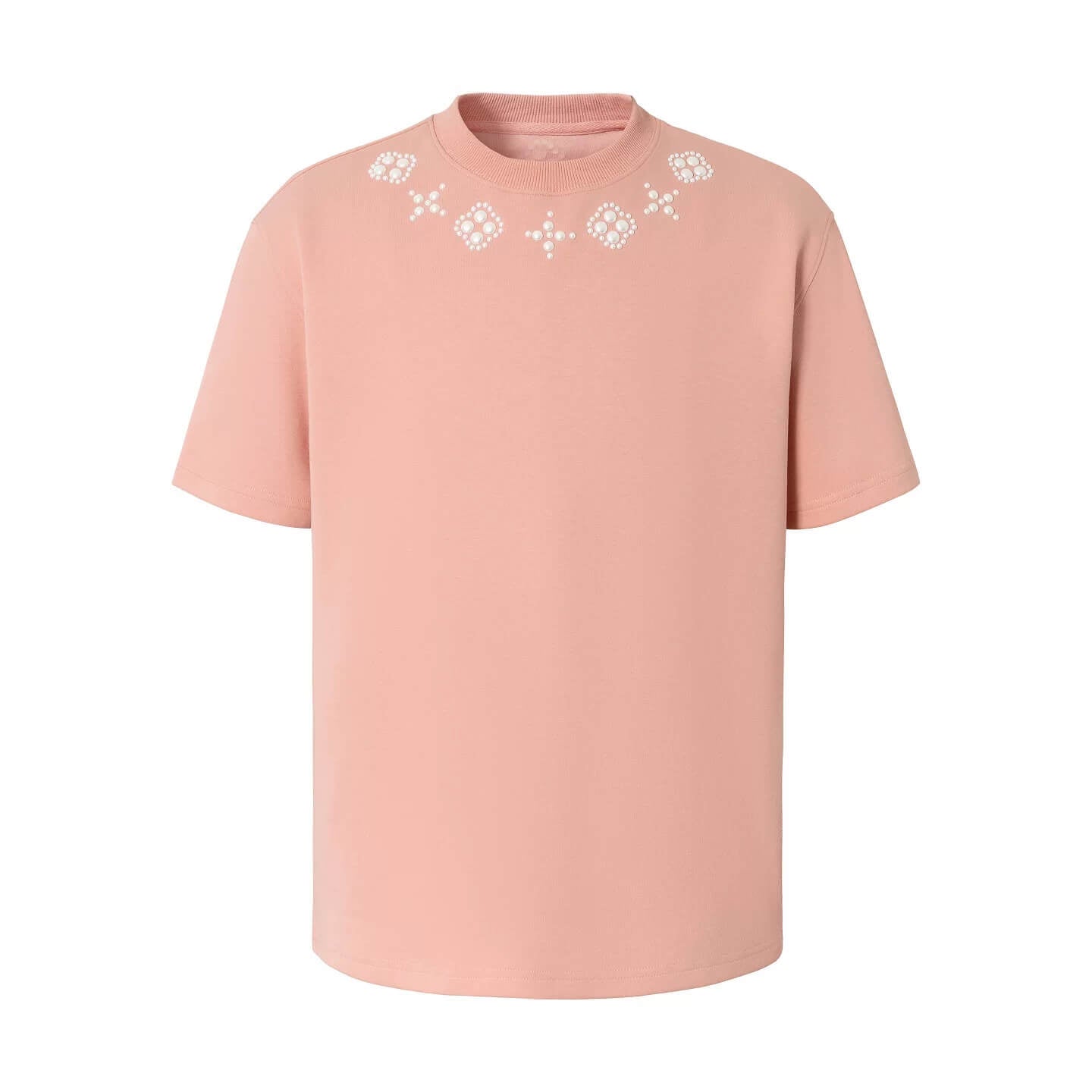 YADcrew Clover Pearl Neckline Tee