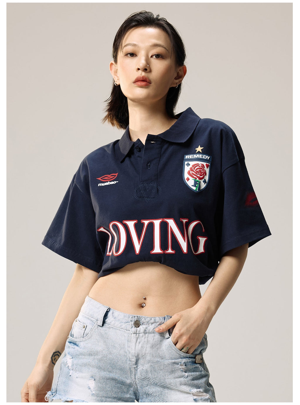 Remedy LOVING Foam Print Polo Shirt