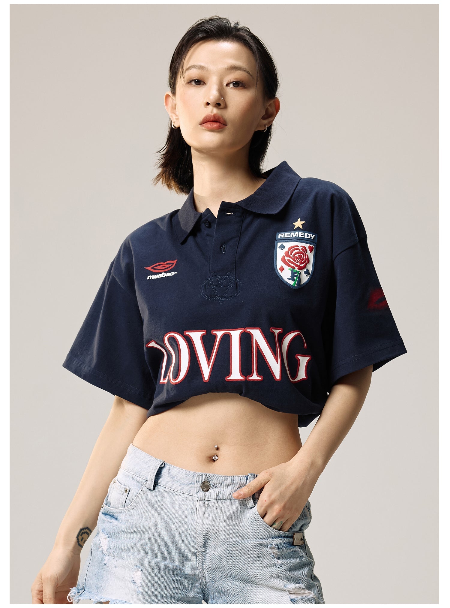 Remedy LOVING Foam Print Polo Shirt