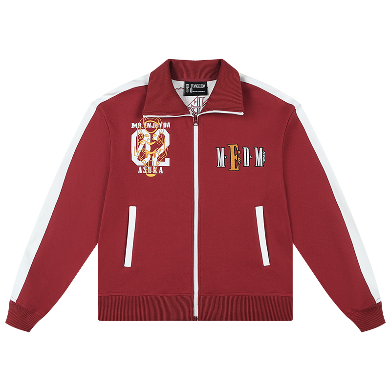 MEDM x EVA Line Art Body Contrast Color Track Jacket