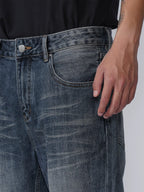 1807 Vintage Washed Basic Straight Jeans