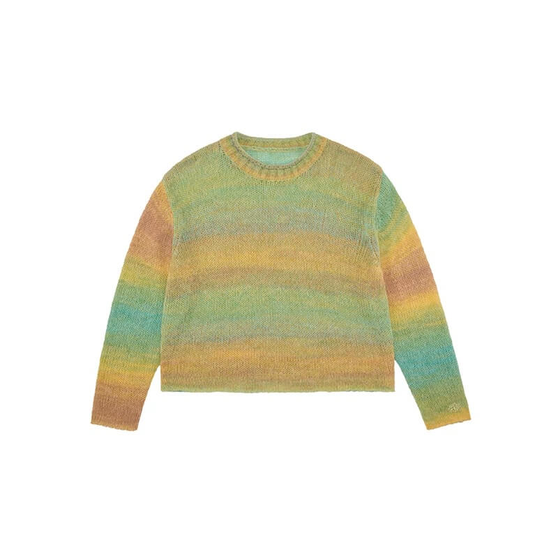 EVILKNIGHT(EK) Gradient Striped Knit Sweater