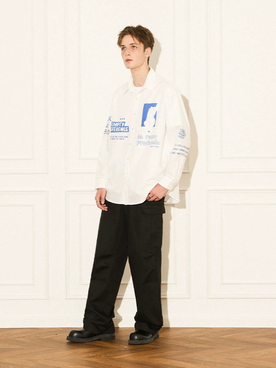 EMPTY REFERENCE Rose Poetry Long Sleeve Shirt