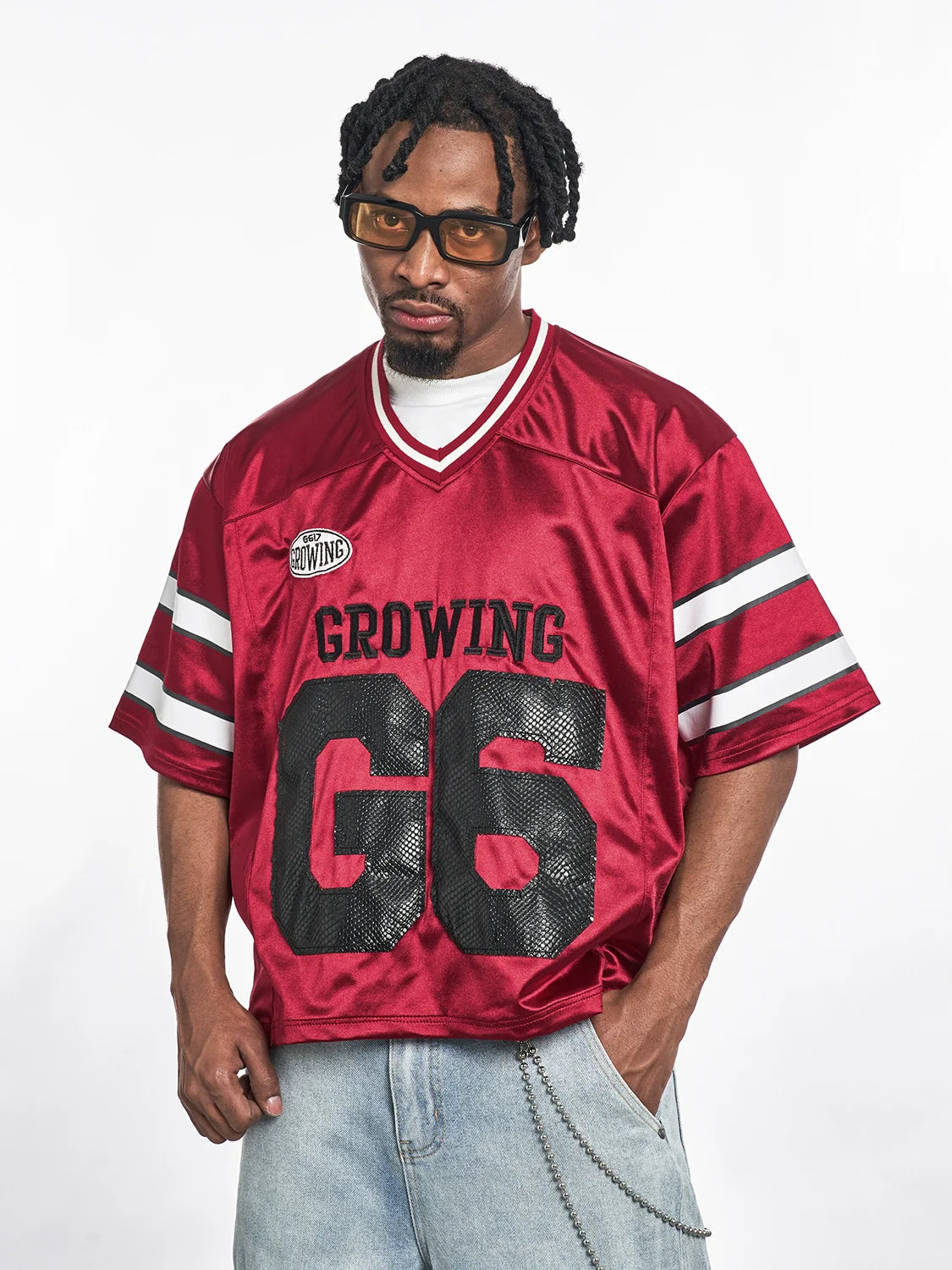 F3F Select Snake Leather Letter Patch Jersey