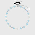 AWE Blue Cross Luxury Chain Necklace