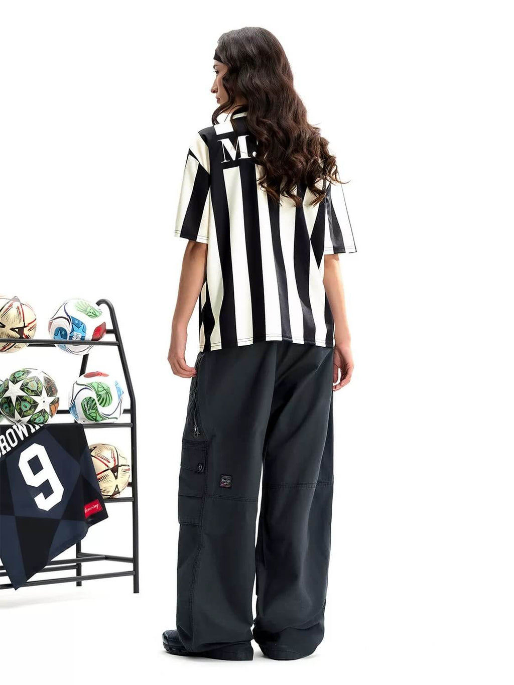 F3F Select Striped Polo Collar Short Sleeve Soccer Jersey