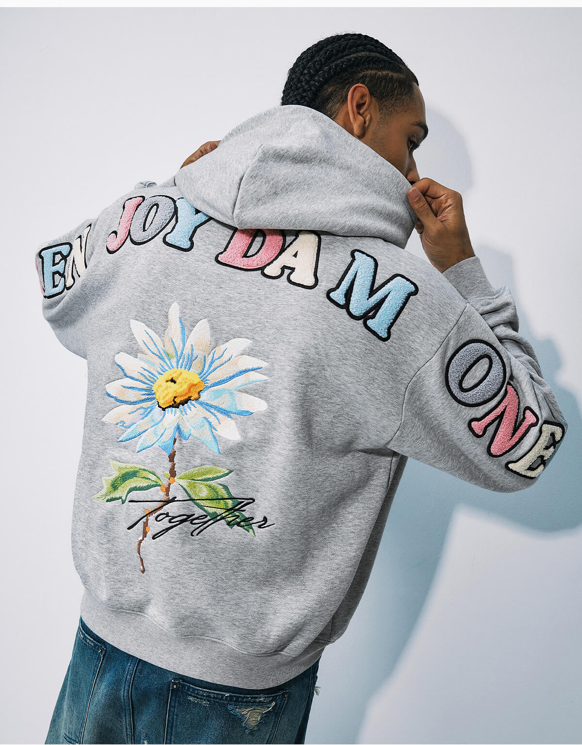MEDM Daisy Floral Hoodie