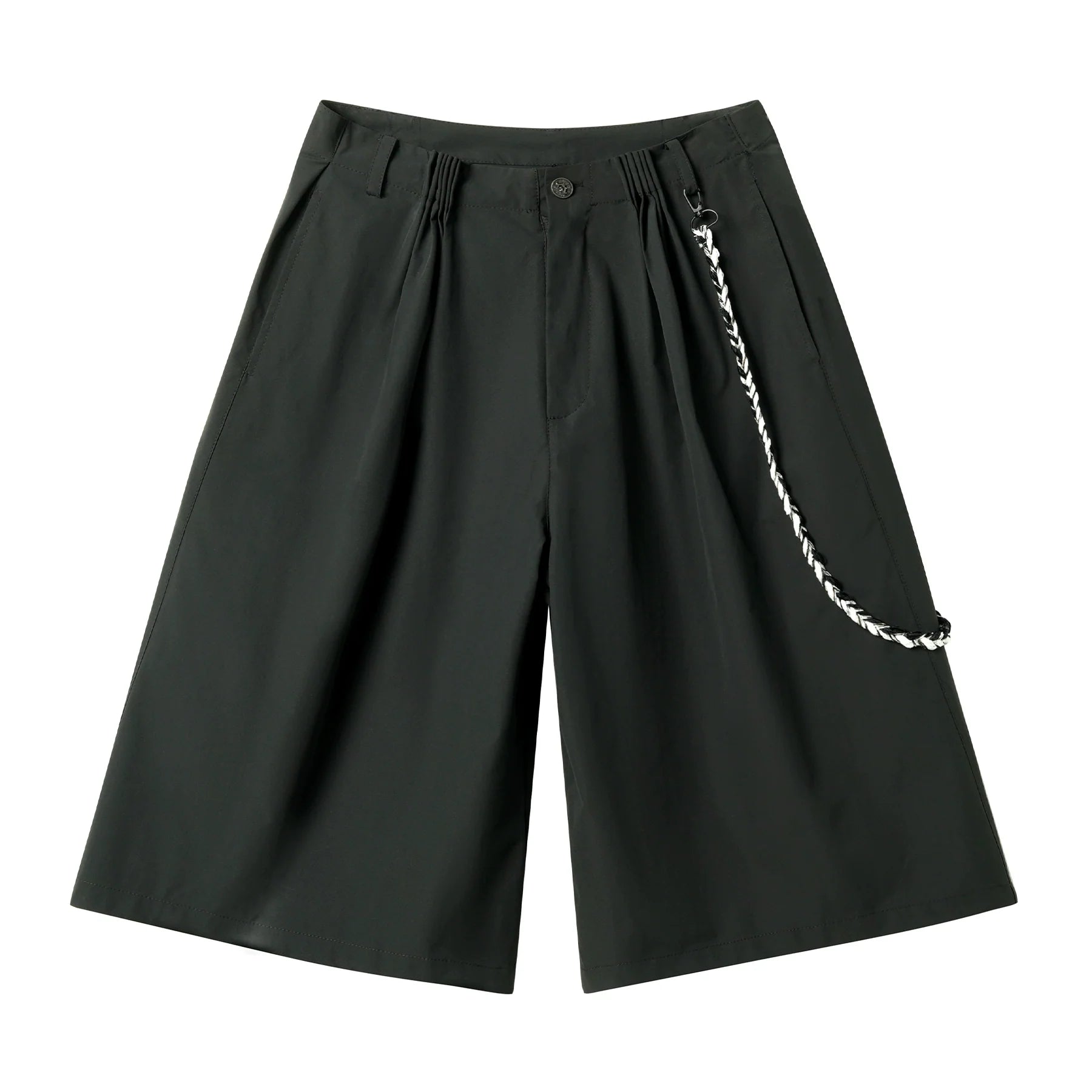 JHYQ Strap Detail Pleated Suit Shorts