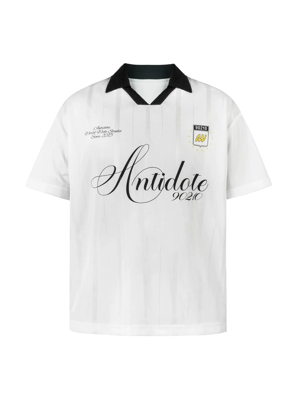 ANTIDOTE Striped Jersey Polo