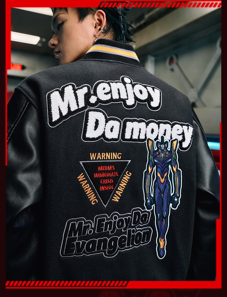 MEDM x EVA Unit-00, Unit-01, Mark.06 Leather Varsity Jacket