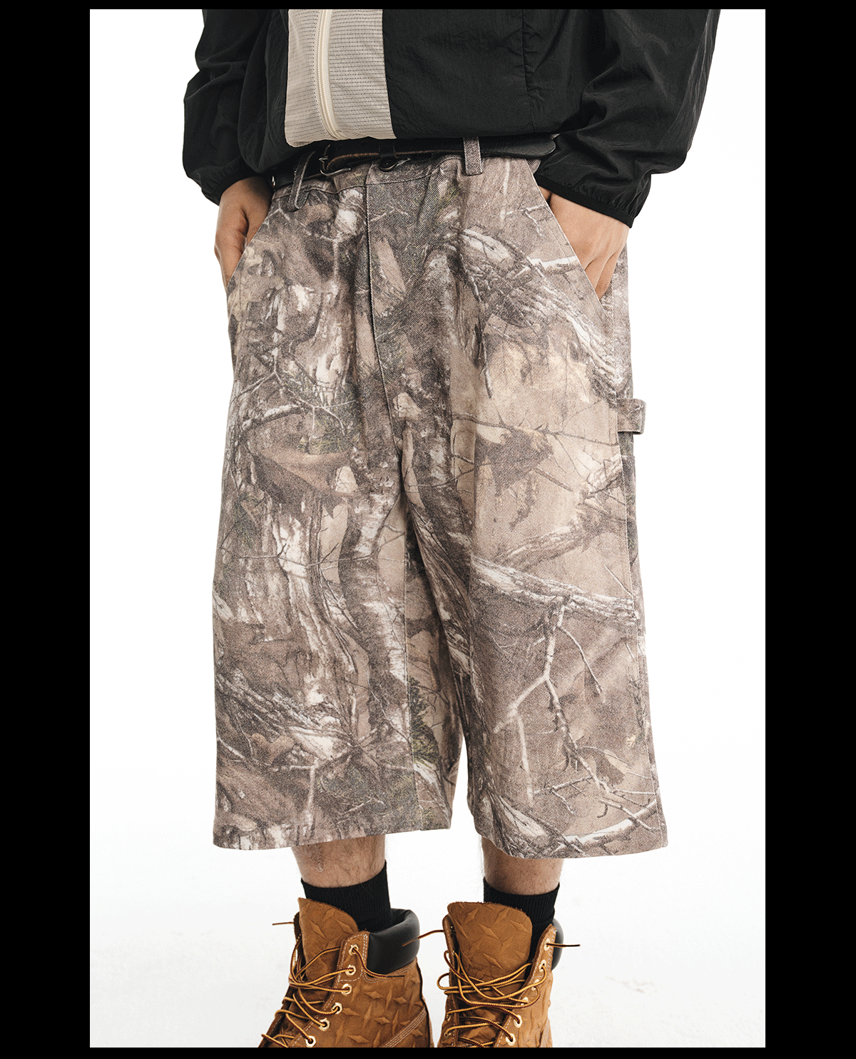 NOVACAM Tree Camouflage Work Baggy Shorts