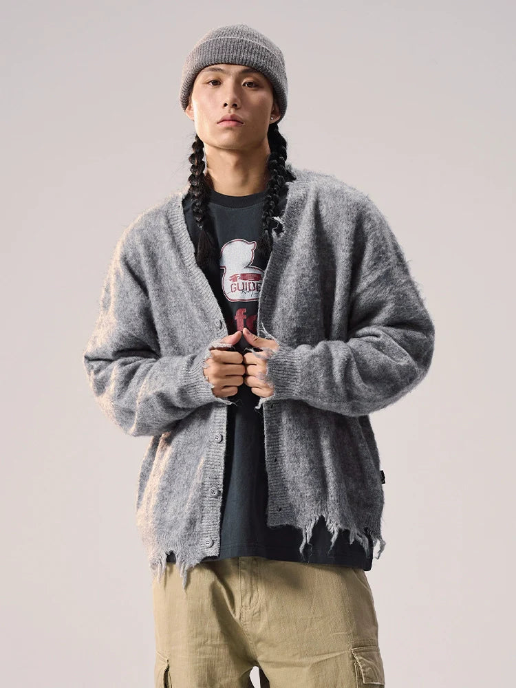 Remedy Distressed Knit Cardigan