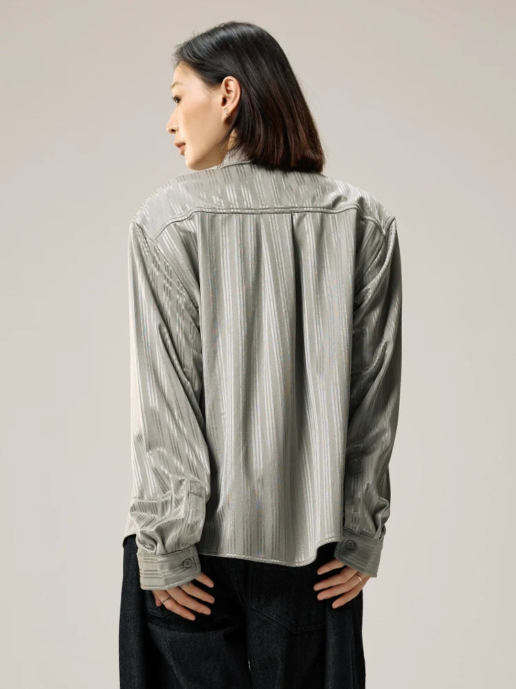 Remedy Silk Striped Long Sleeve Shirt