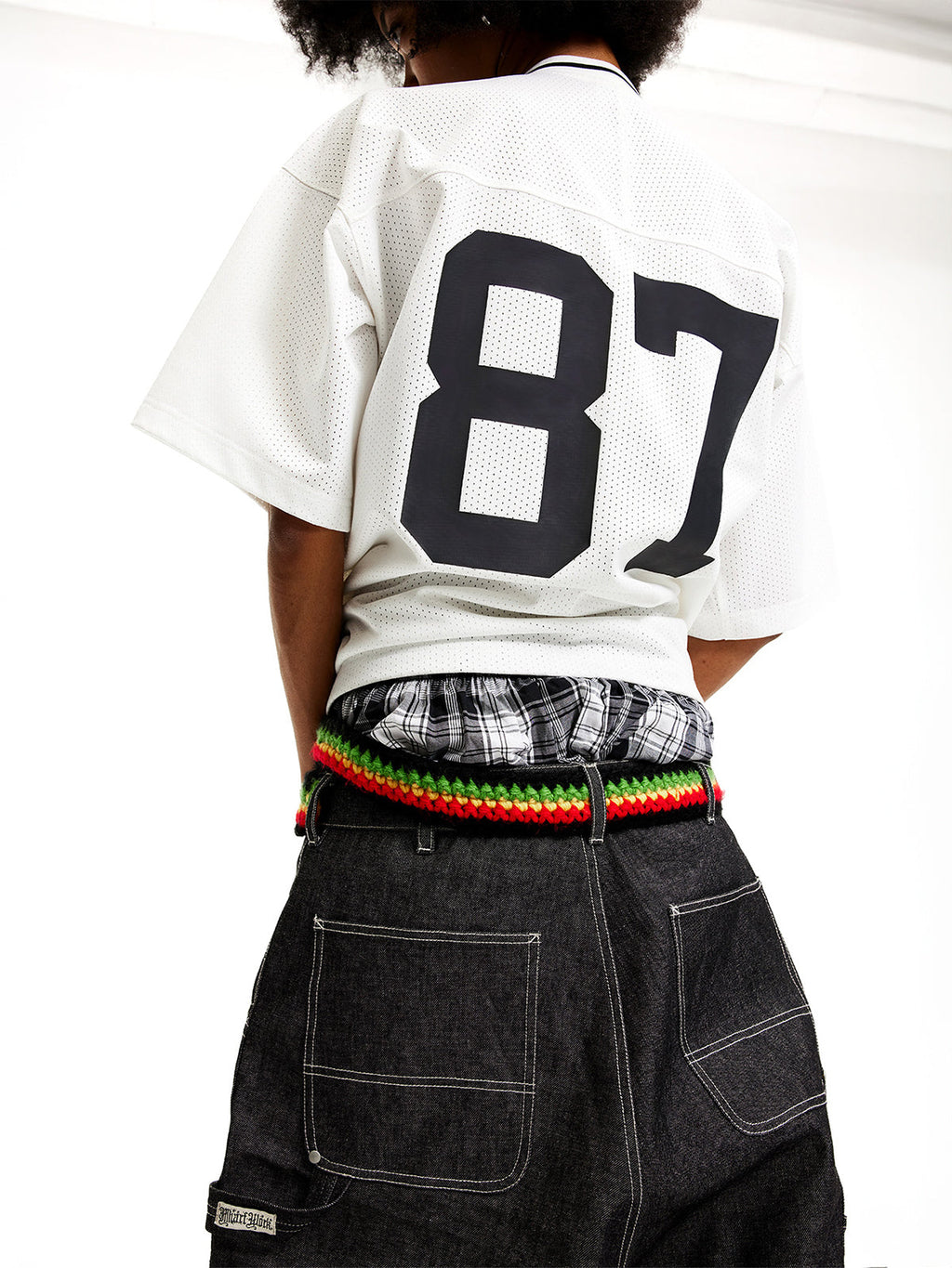 MHARF 87 Logo Vintage Mesh Sports Hockey Jersey