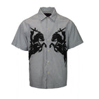 TGFCLUB 223 Print Stripe Short Sleeve Shirt