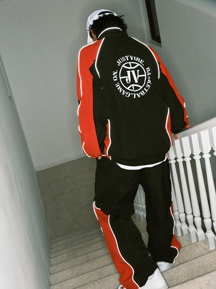 JUST VIBE Colorblock Track Jacket and Pants