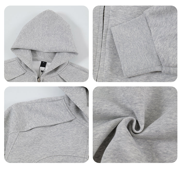 F3F Select Deconstructed Zip Up Hoodie