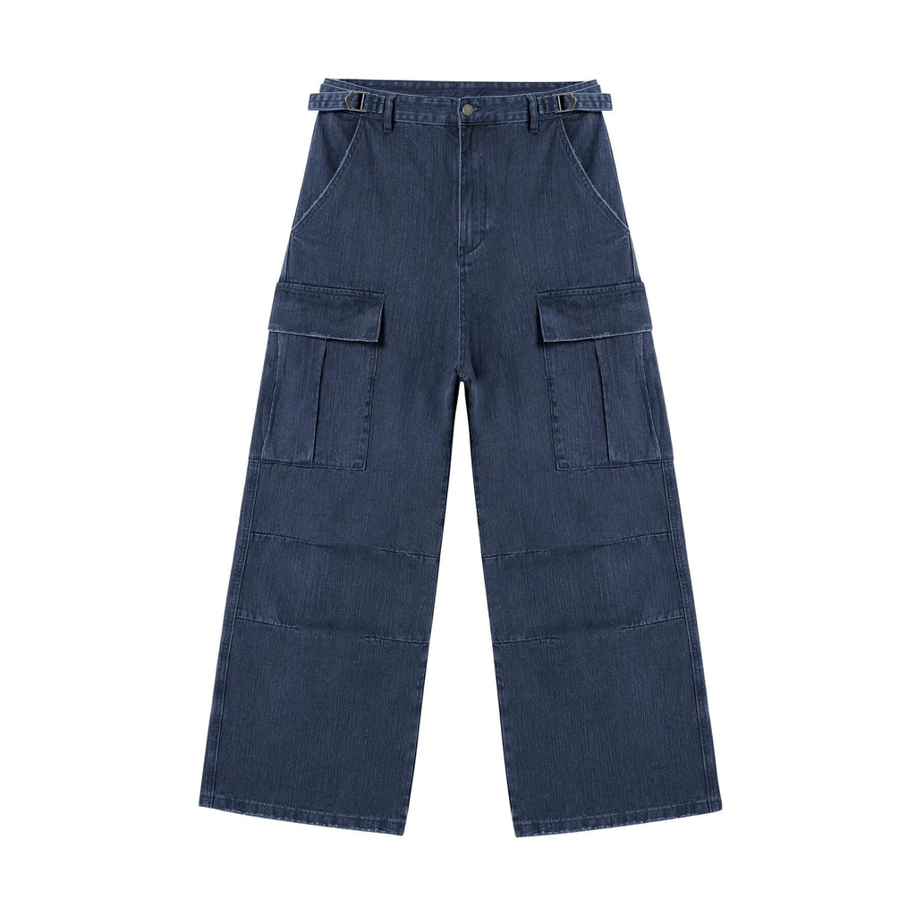 JHYQ Distressed Bamboo Cotton Cargo Work Pants