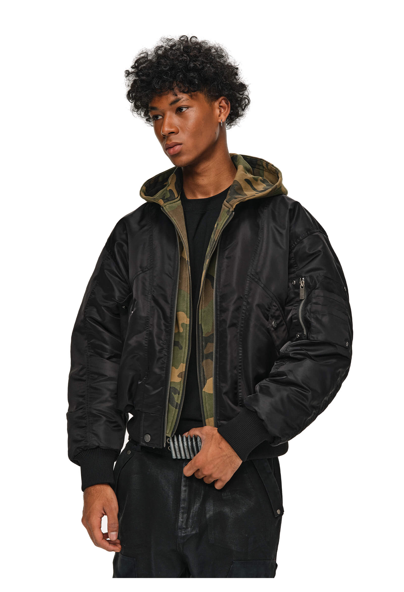 ANTIDOTE Reversible Camouflage MA-1 Bomber Jacket
