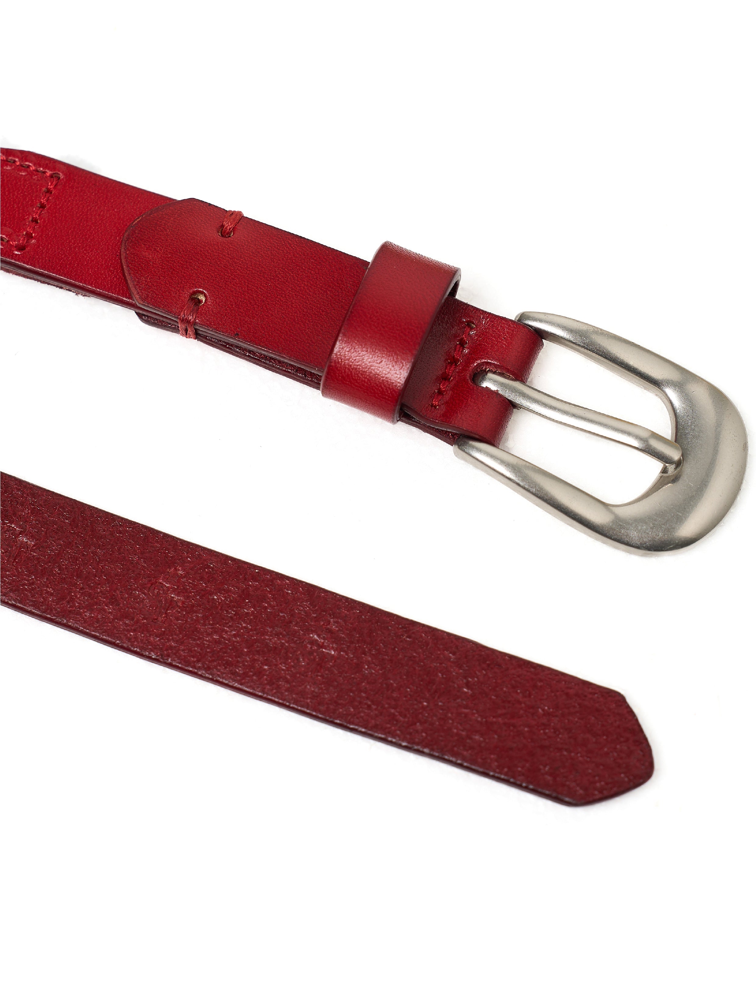 STEEPC Leather Braided Metal Buckle Belt