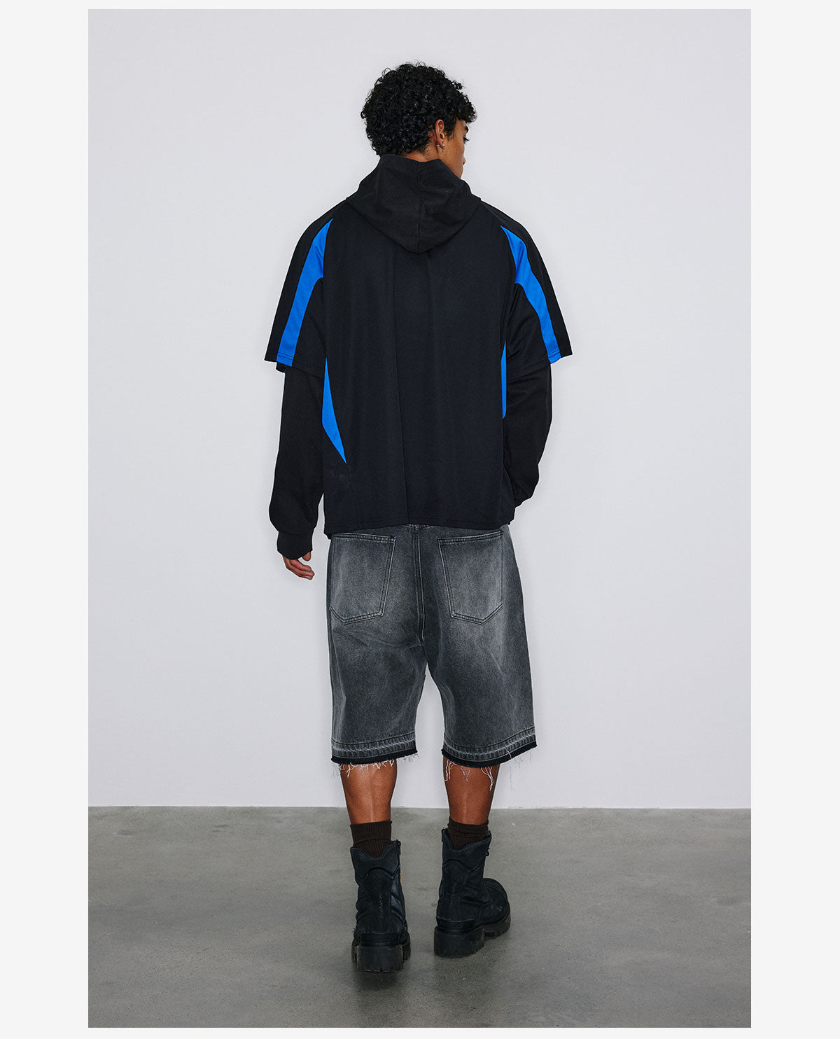 NOVACAM Soccer Jersey-Style Fake Two-Piece Hoodie