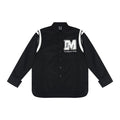 MEDM Lapel Striped Long Sleeves Shirt
