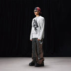 Labt Western Cowboy Print Long Sleeve Tee