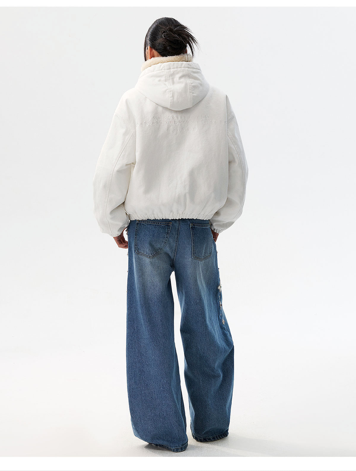 MEDM Sherpa Fleece Quilted Work Jacket