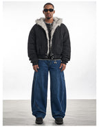 F3F Select Fur Quilted Lining Hoodie Jacket