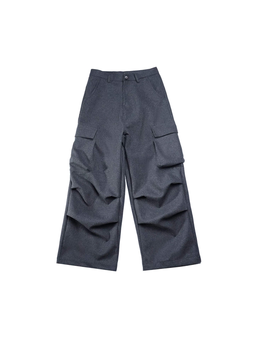 LIBERAFIT Wool Blend 3D Flap Pocket Baggy Cargo Pants