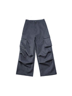 LIBERAFIT Wool Blend 3D Flap Pocket Baggy Cargo Pants