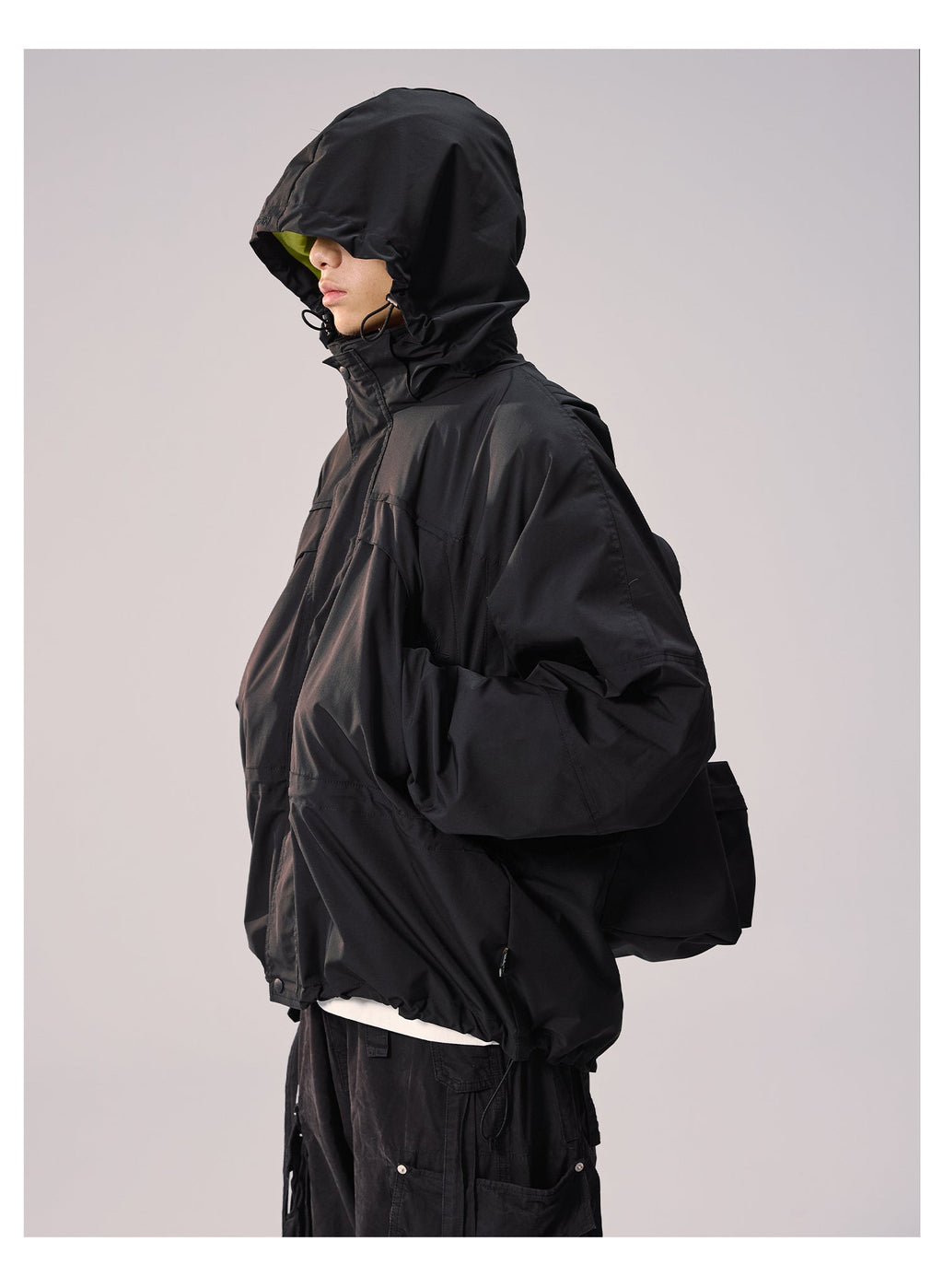 Remedy Backpack Design Hooded Windbreaker Jacket