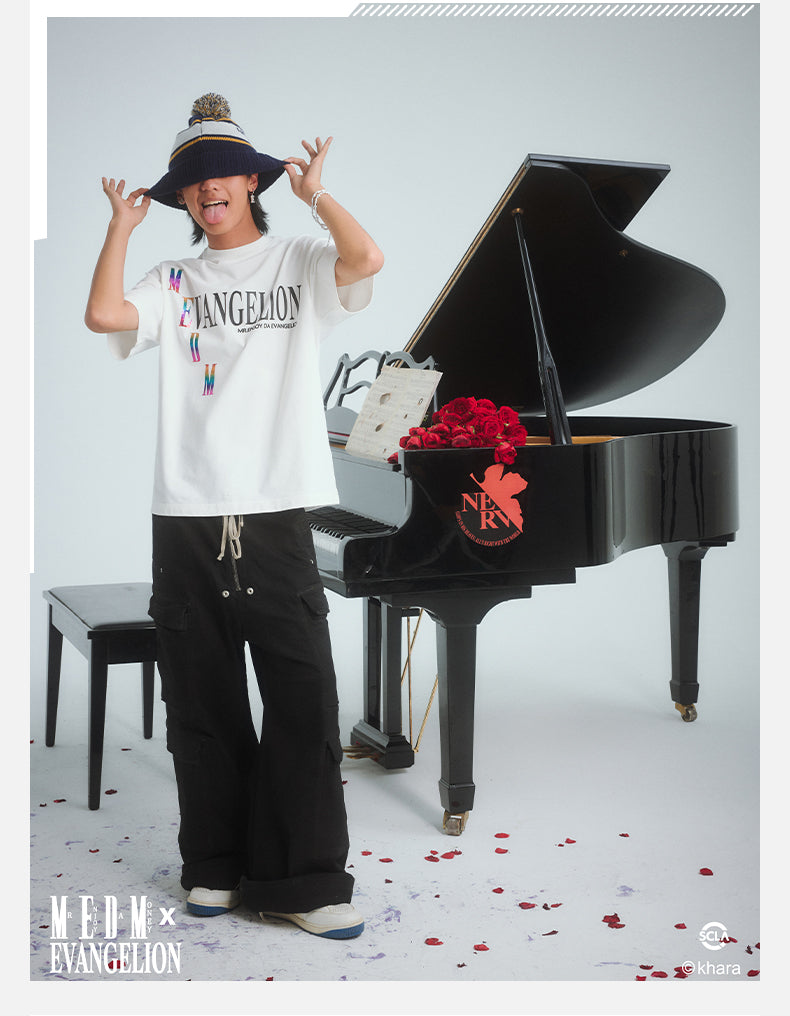 MEDM x EVA Basic Letter Logo Tee