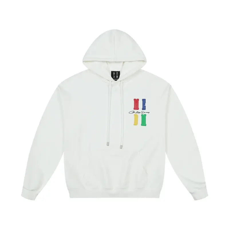 MEDM Rainbow Embossed Logo Hoodie