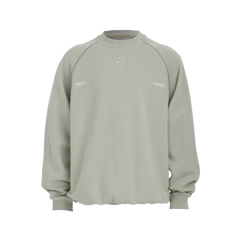 JHYQ Embroidered Logo Zipper Design Heavyweight Sweater