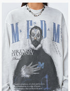 MEDM Clown Oil Painting Long Sleeve Tee