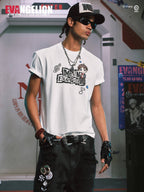 MEDM x EVA NEVER END Cute Character Music Note Graphic Tee