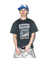 LIBERAFIT Vintage Washed Surfing Print Short Sleeve Tee