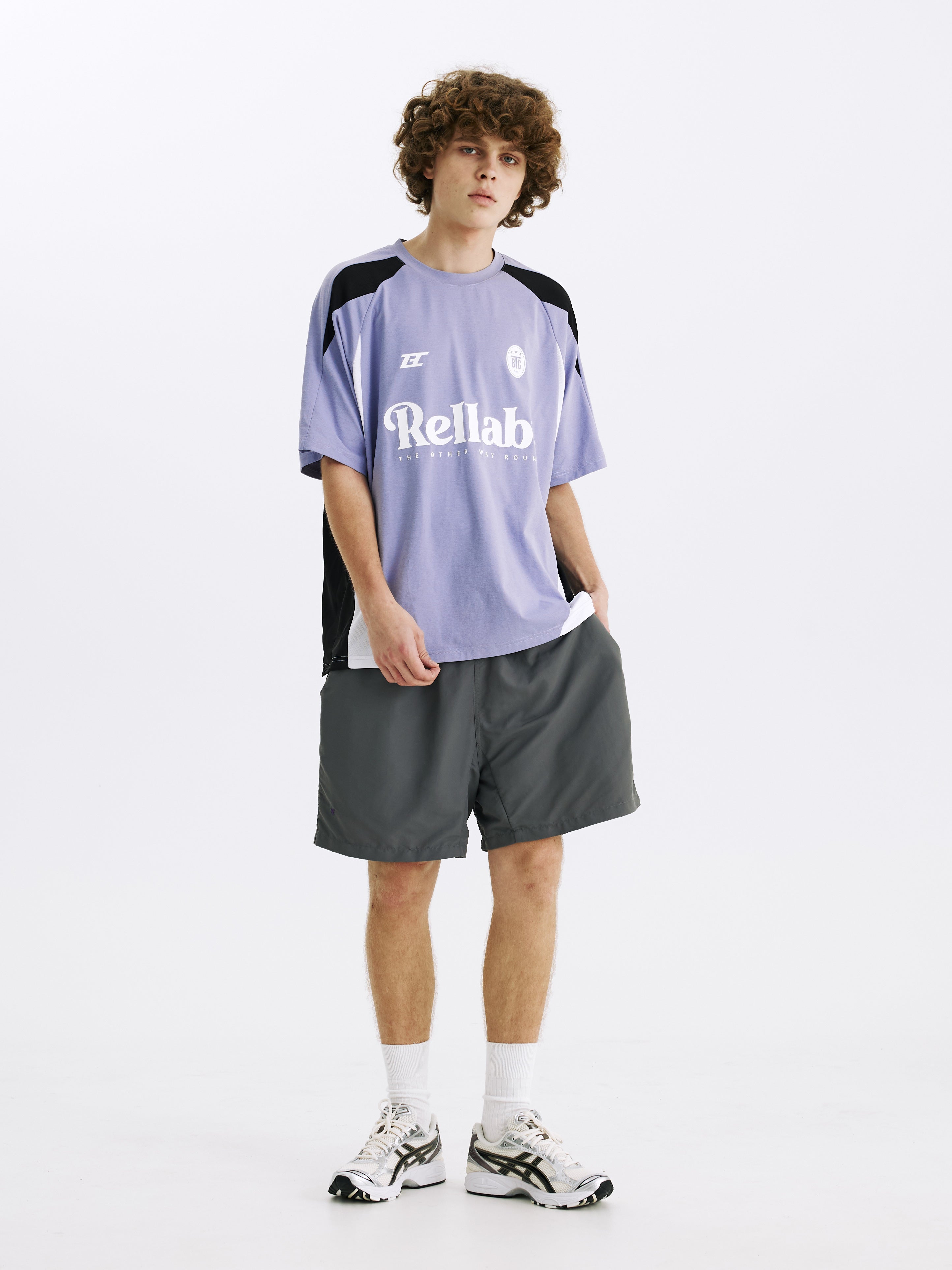 TBALLER Mesh Patchwork Color Blocking Soccer Jersey